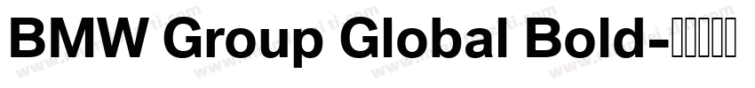BMW Group Global Bold字体转换
